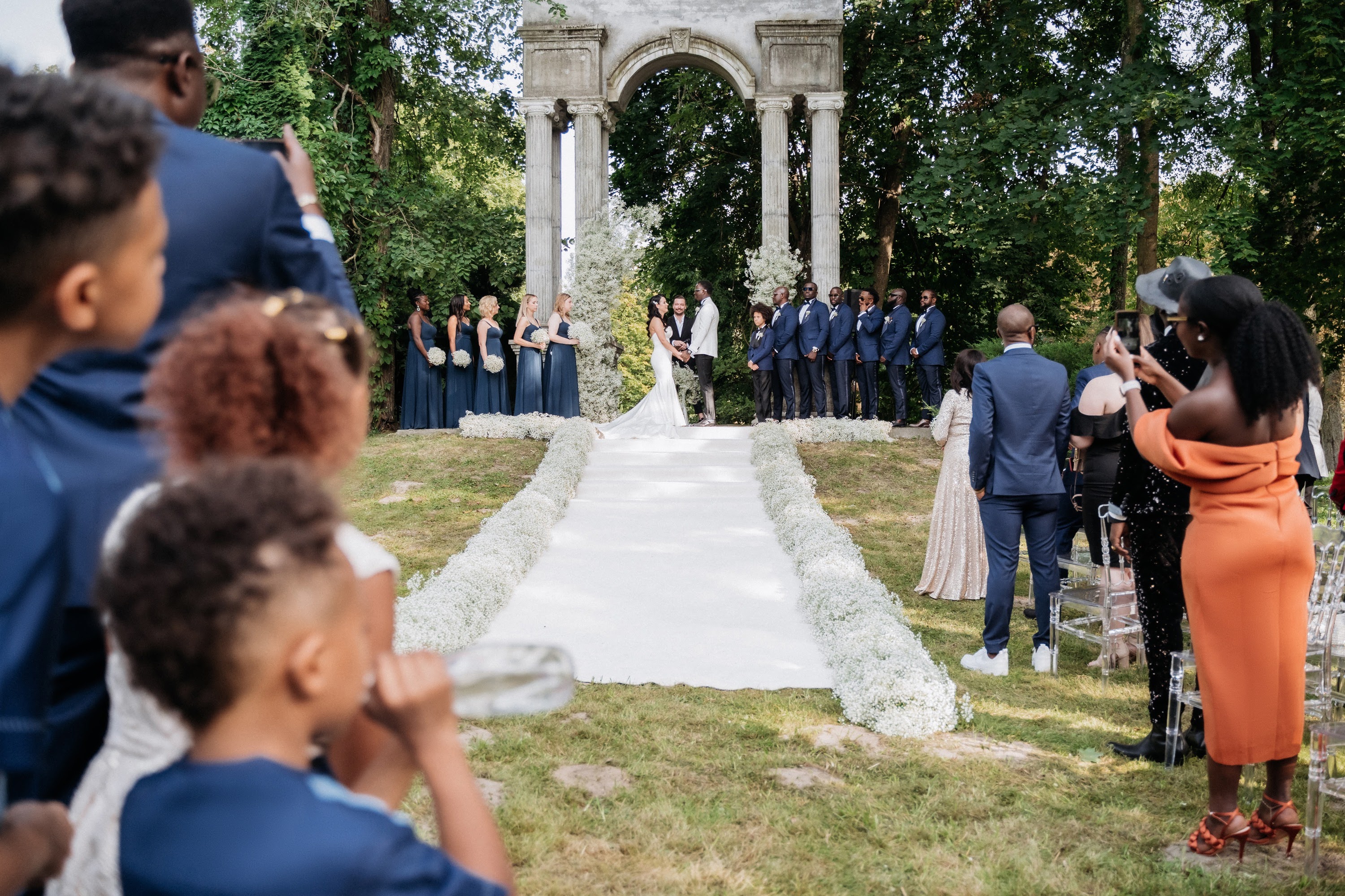 Editorial wedding portrait